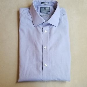 Black Brown 1826 17.5 33 slim fit non iron shirt